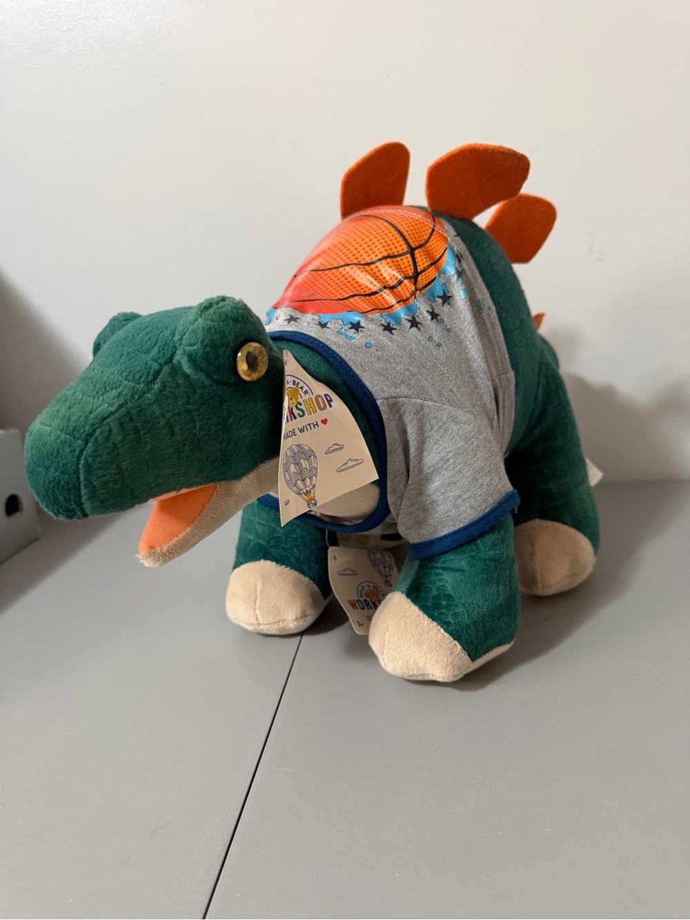 Build A Bear Stegosaurus Plush 18in Dinosaur Stuffed Animal NWT